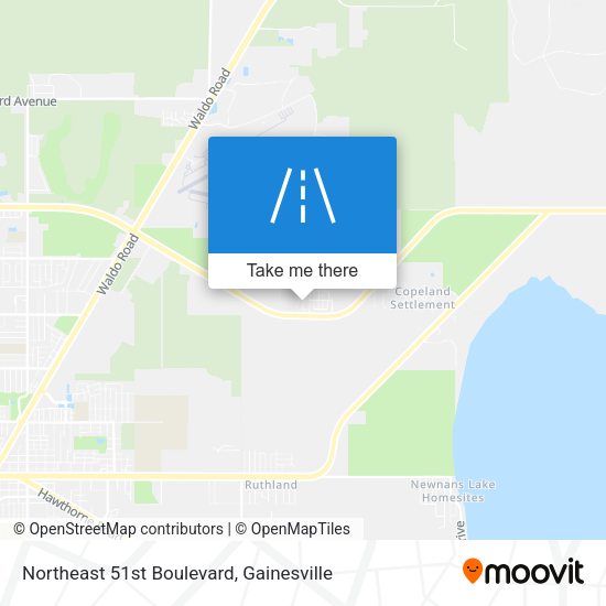 Northeast 51st Boulevard map