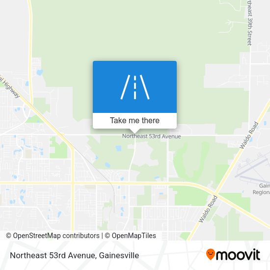 Northeast 53rd Avenue map
