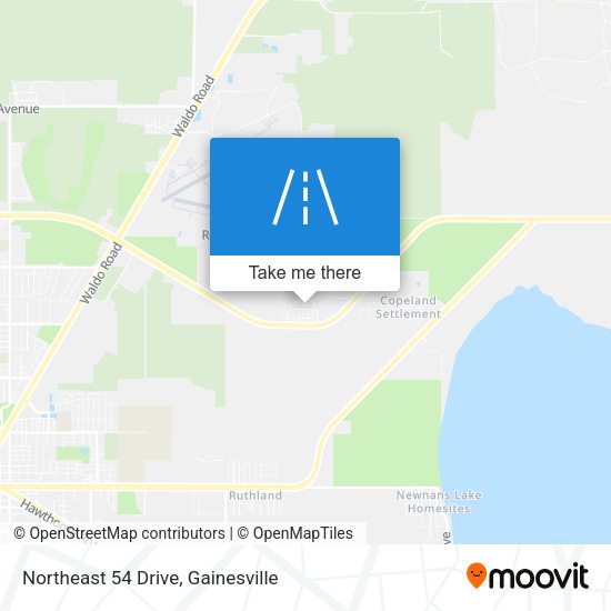 Northeast 54 Drive map