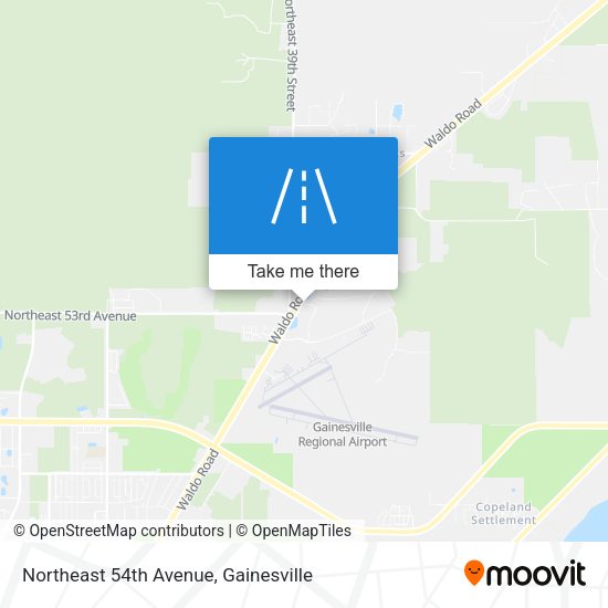Northeast 54th Avenue map