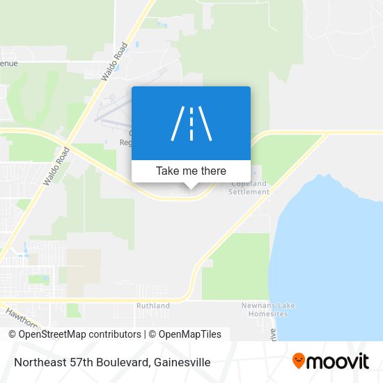 Northeast 57th Boulevard map