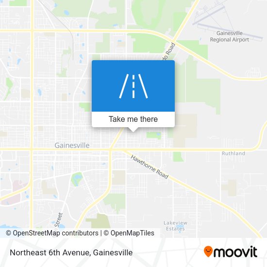 Northeast 6th Avenue map