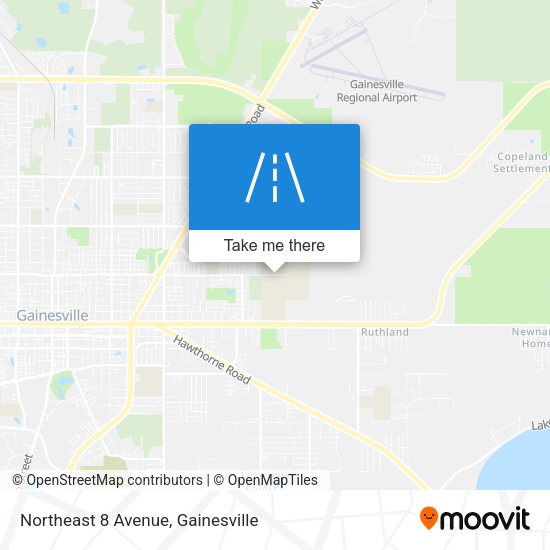 Mapa de Northeast 8 Avenue