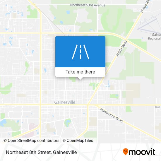 Northeast 8th Street map