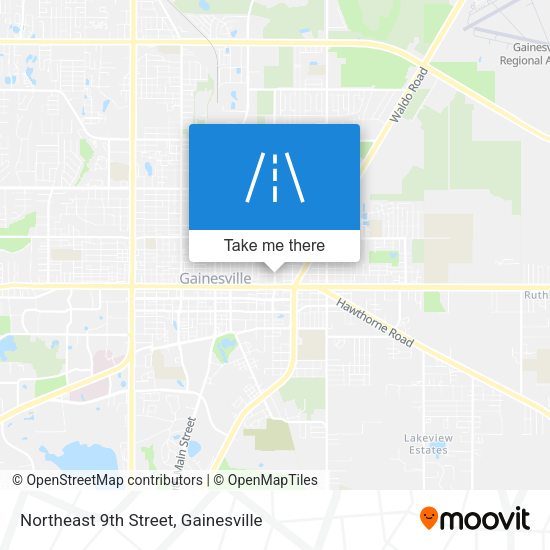 Northeast 9th Street map