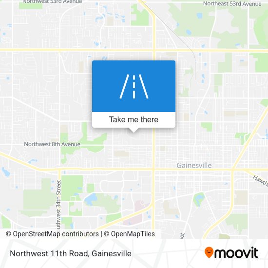 Northwest 11th Road map
