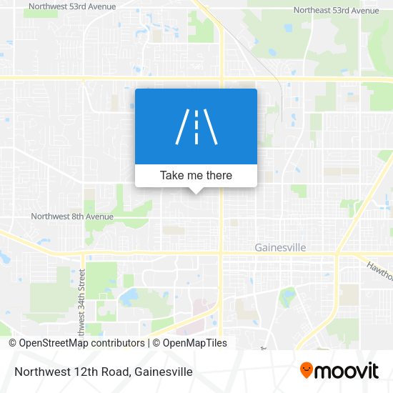 Northwest 12th Road map