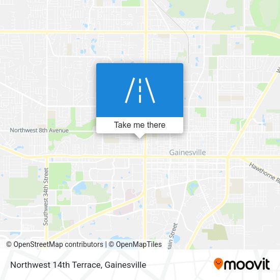 Northwest 14th Terrace map