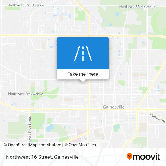 Northwest 16 Street map
