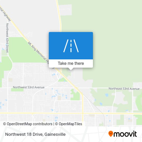 Mapa de Northwest 18 Drive
