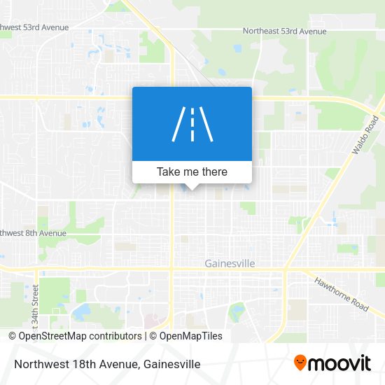 Northwest 18th Avenue map