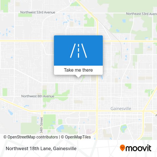 Mapa de Northwest 18th Lane