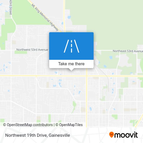 Northwest 19th Drive map