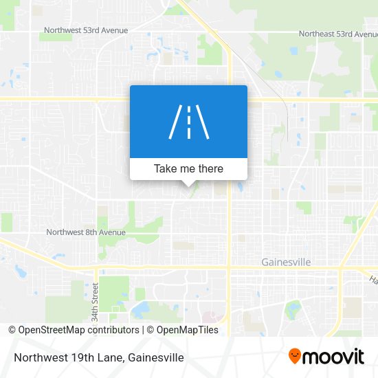 Northwest 19th Lane map