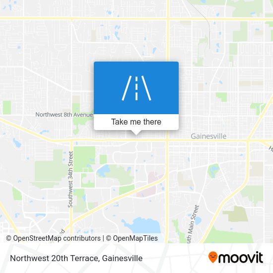 Northwest 20th Terrace map