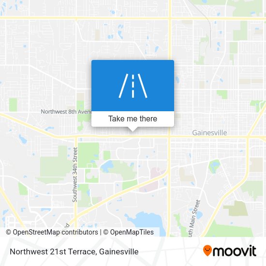 Mapa de Northwest 21st Terrace