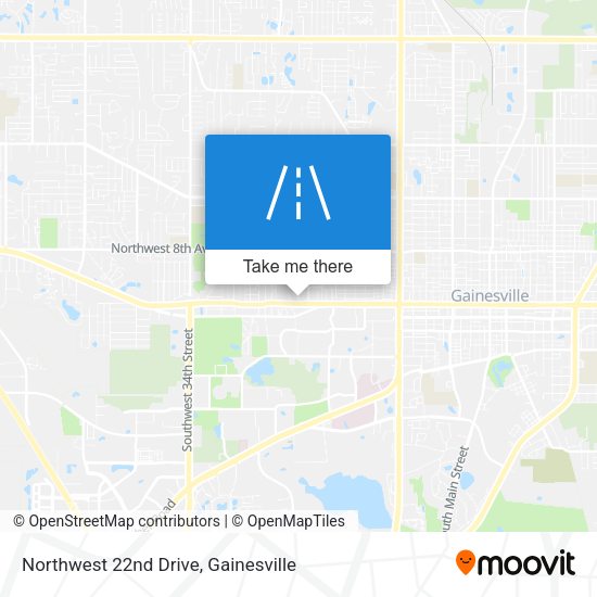 Northwest 22nd Drive map