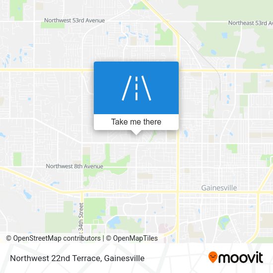 Northwest 22nd Terrace map