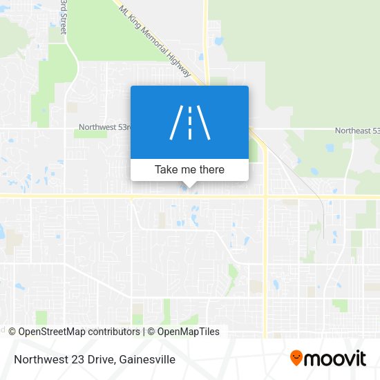 Northwest 23 Drive map