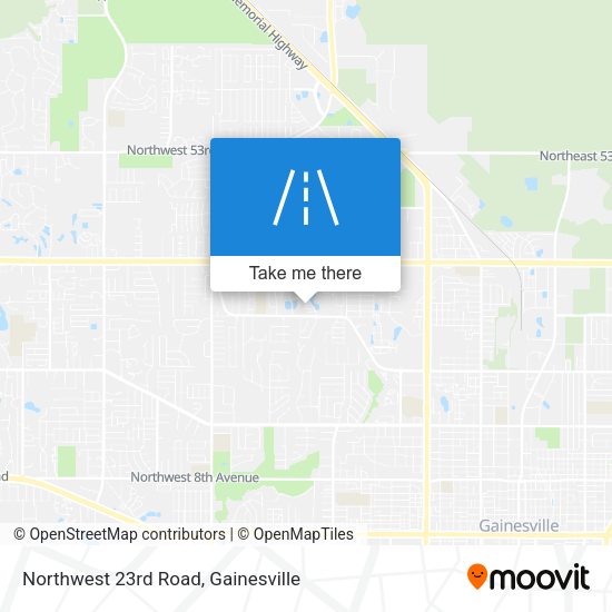 Northwest 23rd Road map
