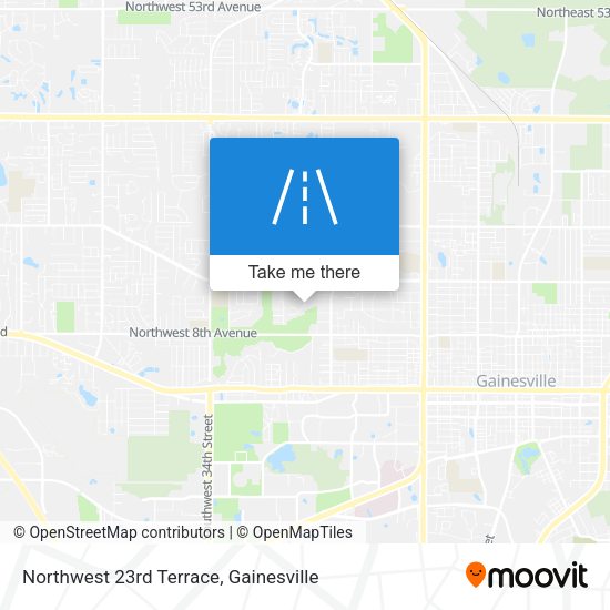 Mapa de Northwest 23rd Terrace