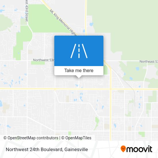 Northwest 24th Boulevard map