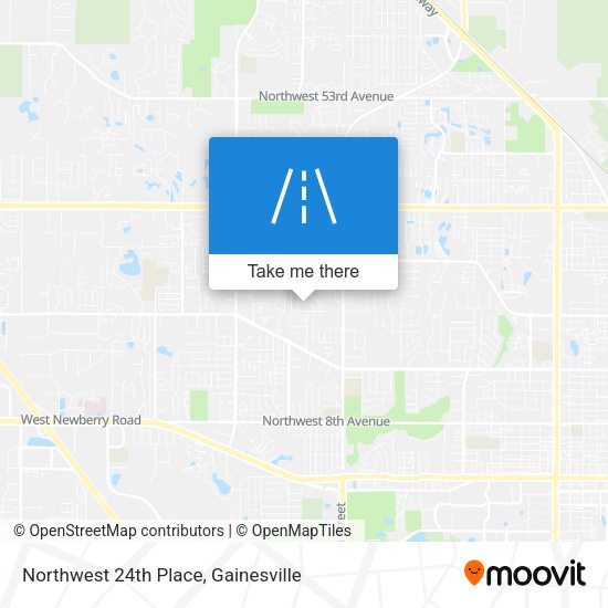 Northwest 24th Place map