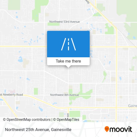Mapa de Northwest 25th Avenue