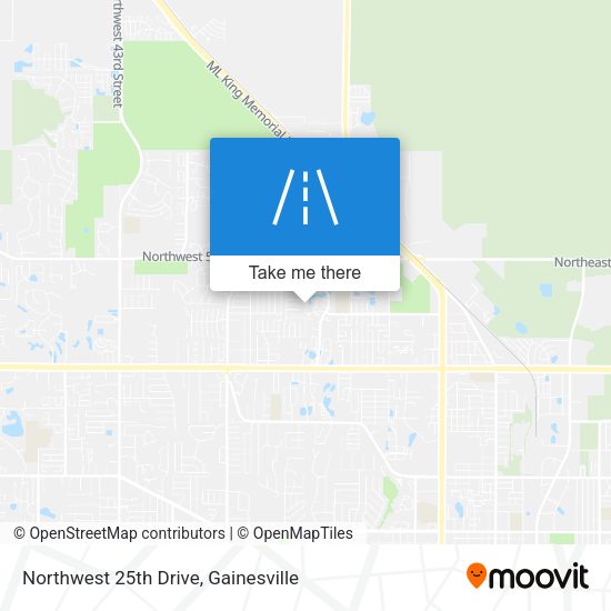Northwest 25th Drive map