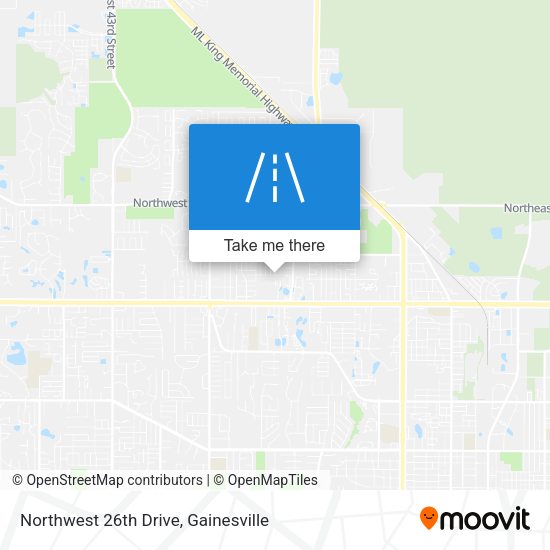 Mapa de Northwest 26th Drive