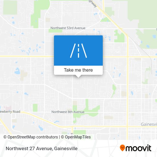 Northwest 27 Avenue map