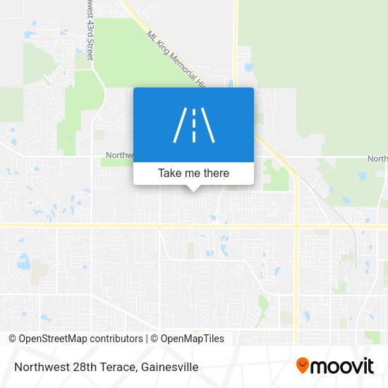 Northwest 28th Terace map