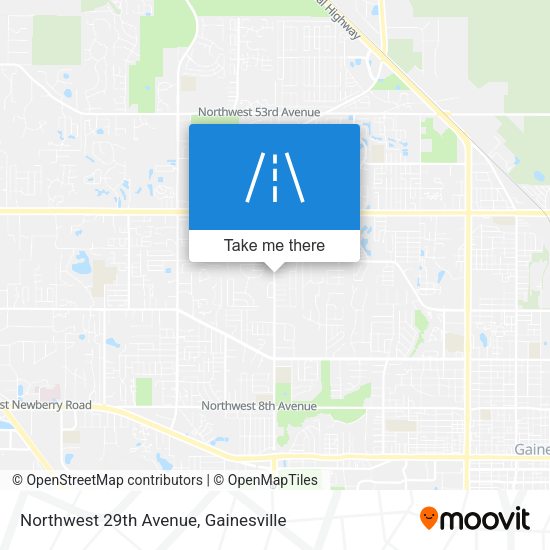 Northwest 29th Avenue map