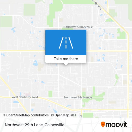 Mapa de Northwest 29th Lane