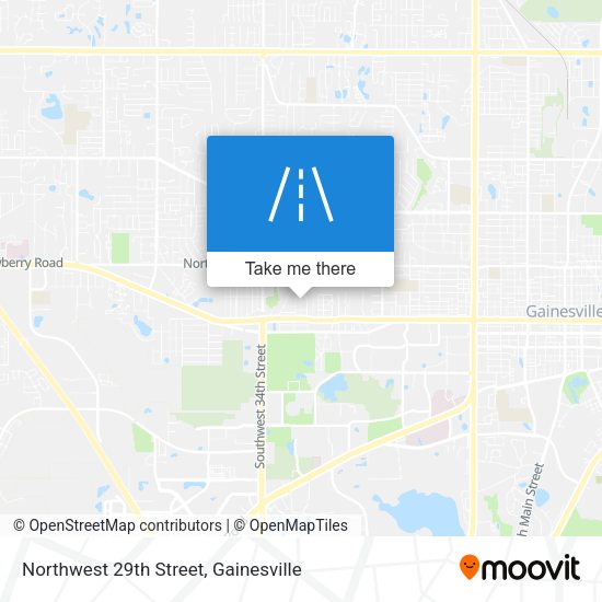Northwest 29th Street map