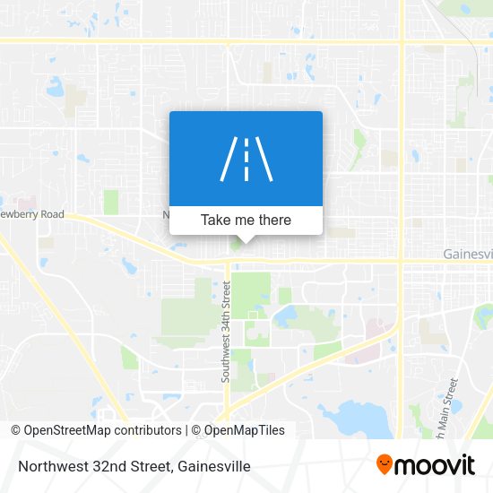 Northwest 32nd Street map