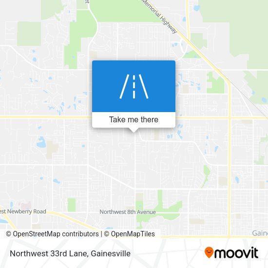 Northwest 33rd Lane map