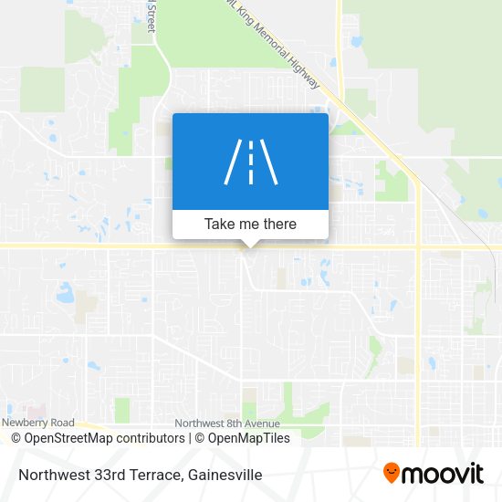 Northwest 33rd Terrace map