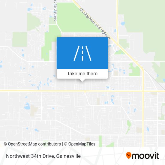 Northwest 34th Drive map
