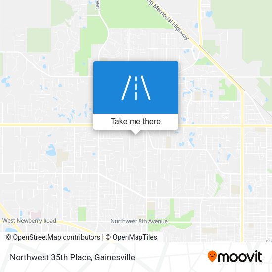 Northwest 35th Place map