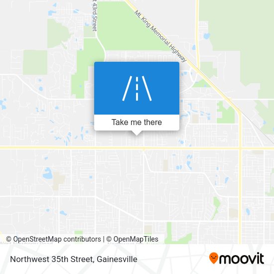 Northwest 35th Street map