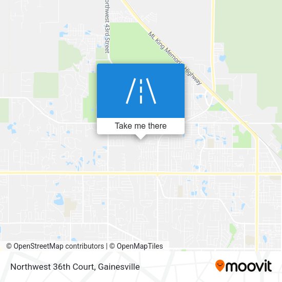 Northwest 36th Court map