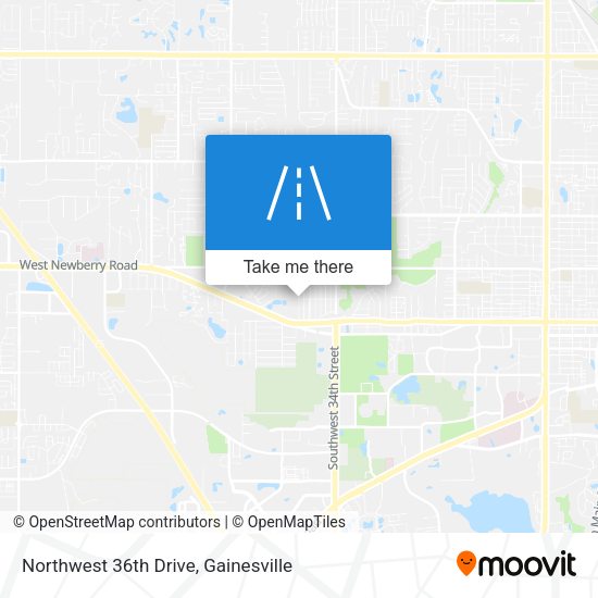 Northwest 36th Drive map