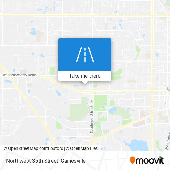 Northwest 36th Street map