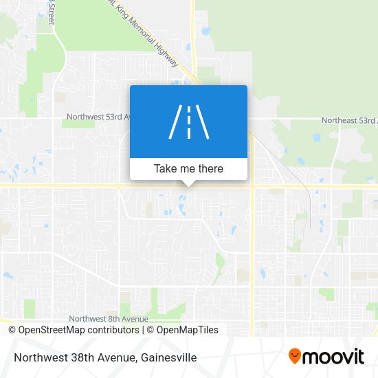 Northwest 38th Avenue map