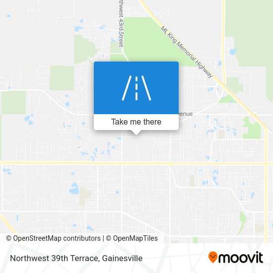 Northwest 39th Terrace map