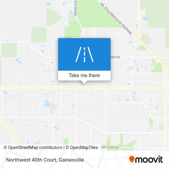 Northwest 40th Court map