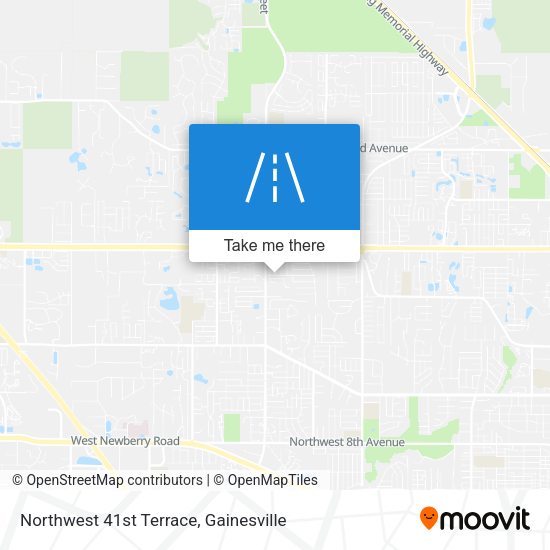 Northwest 41st Terrace map