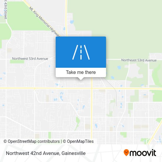 Northwest 42nd Avenue map