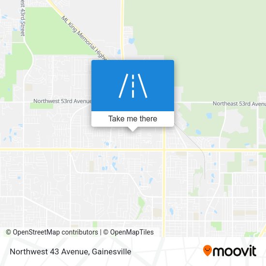 Northwest 43 Avenue map